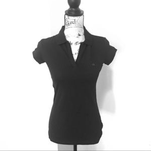 CALVIN KLEIN BLACK POLO SHIRT